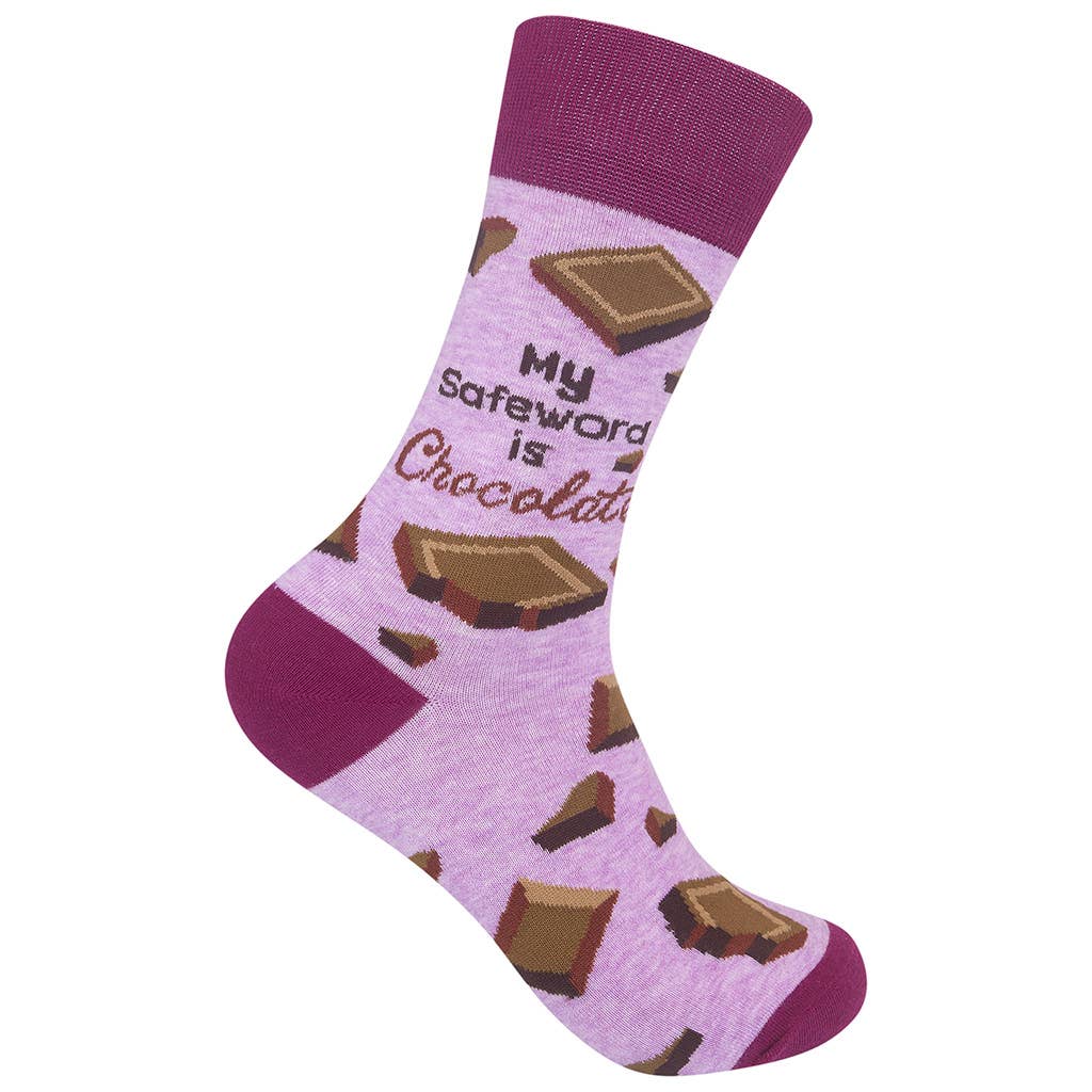 My Safeword Is Chocolate Socks - Closeout | Funatic - HER Home Design Boutique